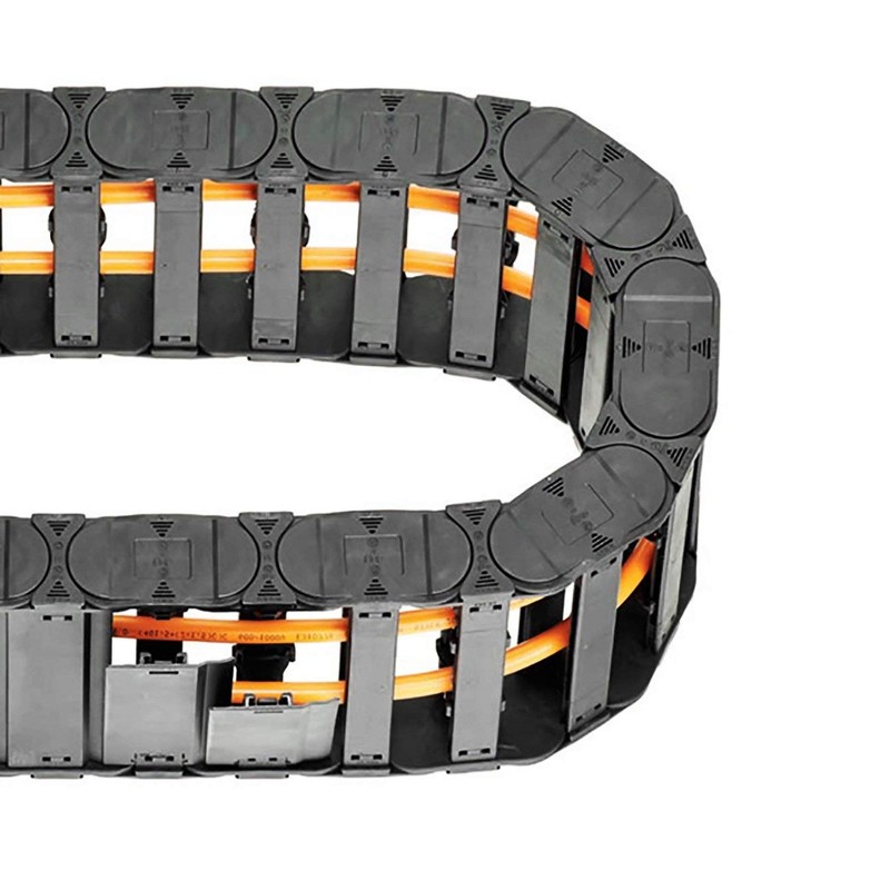 Plastic Drag Chain Cable Carrier Open Type with End Connectors