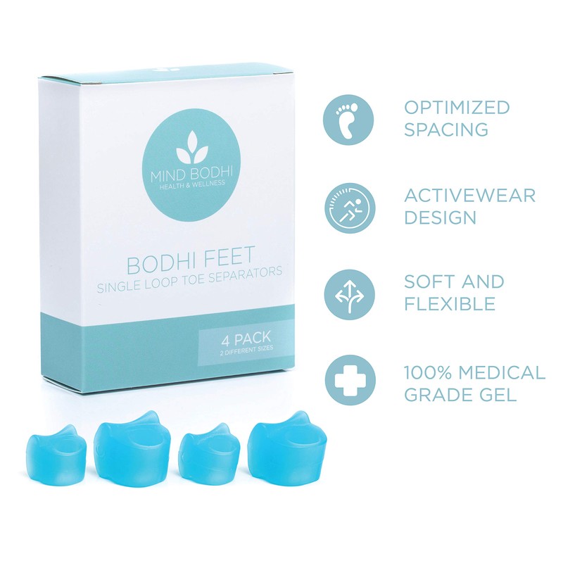 Mind Bodhi Toe Separators 4-Pack (small and large) to Cushion