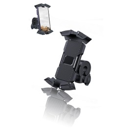 Adjustable Motorcycle Phone Mount for Electric & Dirt Bikes - Fits 4.7 to 6.8 Smartphones - Secure Handlebar Attachment for Safe Riding & Navigation