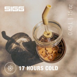 SIGG - Insulated Travel Mug Helia - Stainless Steel Tumbler with Lid, Straw and Cleaning Brush - BPA Free - 15 Oz, 20 Oz