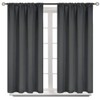 BGment Dark Grey Blackout Curtains for Bedroom 45 Inches Length