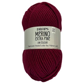 Frida's Wollhaus Drops 50 g Merino Extra Fine Mulesing-Free Washable Crochet Knitting 46 Colours (Plain Colour 35 | Dark Erica)