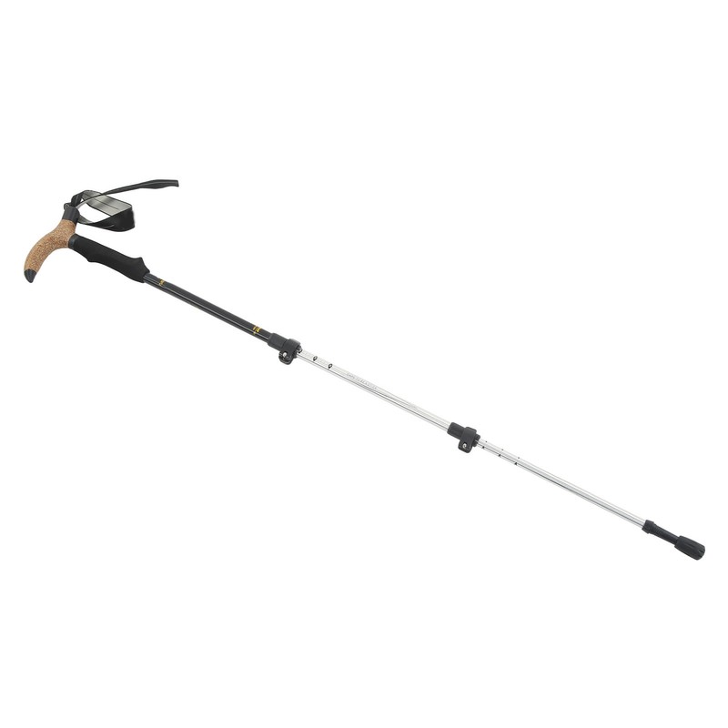 3 Section Retractable Hiking Stick Aluminum Alloy Mountaineering Balance Pole