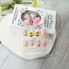 24 Pcs Cute Easter Press on Nails Short Square Fake