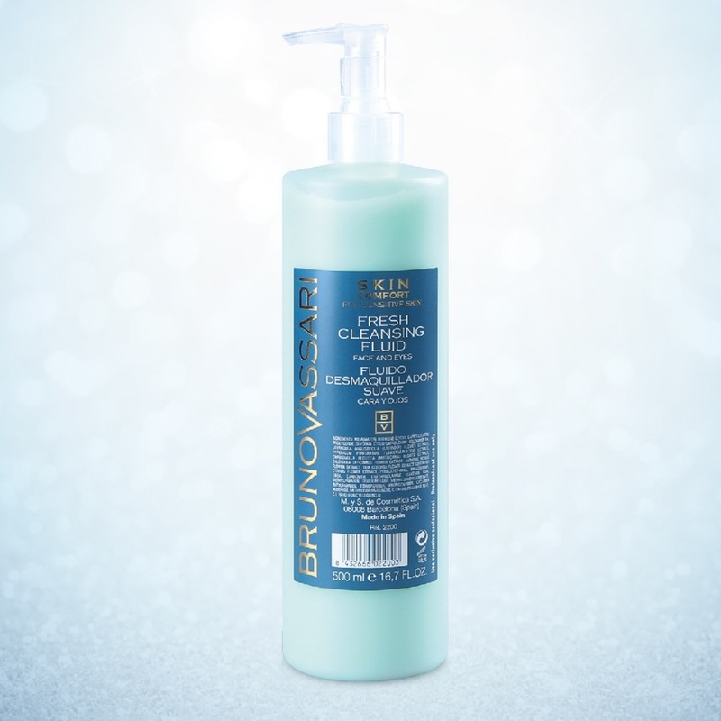 Bruno Vasari Skin Comfort Fresh Cleansing Fluid 500ml+Sample / 브루노바사리