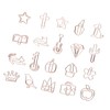 100Pcs Paper Clips Cute Look Note Clip Marking Document Organizing