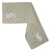 texpot Table Runner 40 x 140 cm with Embroidery White
