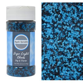 Mystic Sprinkles Sugar Crystal Blends 4.2oz Bottle (Onyx & Turquoise)
