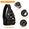 HUNTVP Tactical Military Chest Bag Molle Crossbody Shoulder Sling Pack