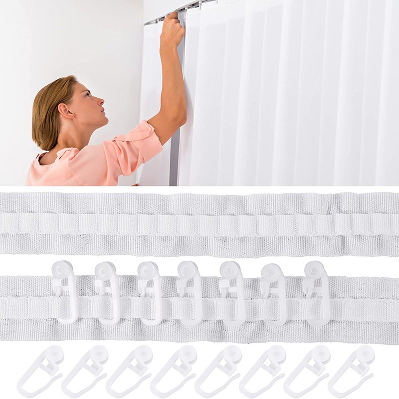 Curtain Tape Curtain Accessory Reusable Curtain Ruffle Tape Curtain Drawstring