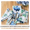 Elrene Home Fashions Hydrangea Bloom Floral Butterfly Double Border Spring/Summer