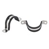 2-3/8 Inch 10 PCS 2 Holes Rubber Cushioned U Bracket