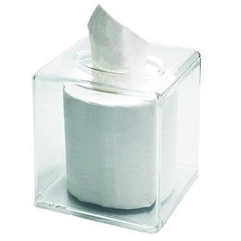 Square Clear Acrylic Tissue Box Covers, Big Bathroom Facial Napkin Box Holders, Table Clear Dryer Sheet Dispenser for Bathroom, Kitchen and Cars