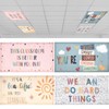 ROCEEI Pack of 4 Fluorescent Light Covers for Ceiling Lights,