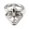 304 Stainless Steel Diamond Eye Pad Plate with Ring 5/16"