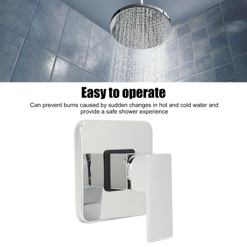 Shower Handle Valve Copper Square Wall Mount Shower Rough In