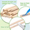 Lugailly Wooden Dowel Rods Wood Dowels for Crafts 5/16 x12