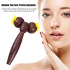Wooden Massage Roller with Handle Body Muscle Relaxing Face Massager