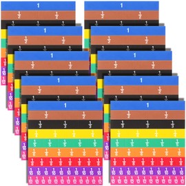 Sayglossy 10 Sets Fraction Tiles Set for Math Classroom Fractions Manipulatives Math Learning Manipulatives for Home School Supplies