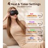 Cordless Heated Eye Mask Rechargeable with 4 Heat Settings &