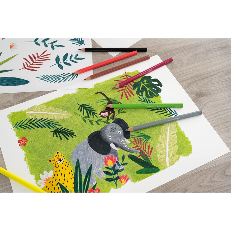 Eberhard Faber Colori 511425 Colouring Pencils Set, 24 Jumbo Colouring