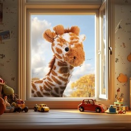 Apricot Lamb Toys Plush Brown Grassland Giraffe Stuffed Animal Soft Cuddly Perfect for Child (Brown Giraffe,12 Inches)