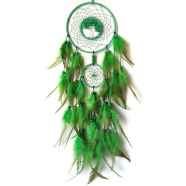 Donko Green Dream Catchers Tree of Life Dream Catcher for Bedroom Decor Dream Catcher for Wall Hanging Decor Gifts