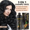 🔥 Shampoo tinte instantáneo cubre canas natural jengibre 500ml Vitaminas