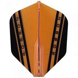 Robson Plus Dart Flight V Flights - Tribe Flight Various Flight Shapes and Colours (V Small Orange)