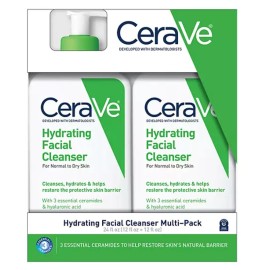 cerave hydrating facial cleanser 12 oz 2 pack normal to dry skin face wash
