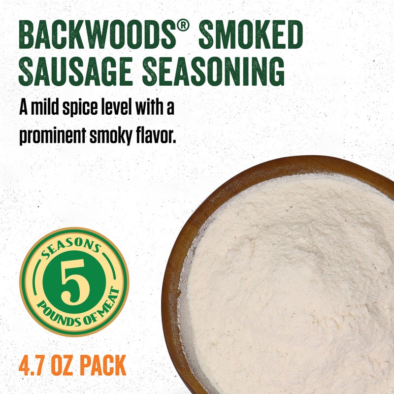 LEM Backwoods Cured Sausage Seasoning with Cure Packet, Smoked Sausage