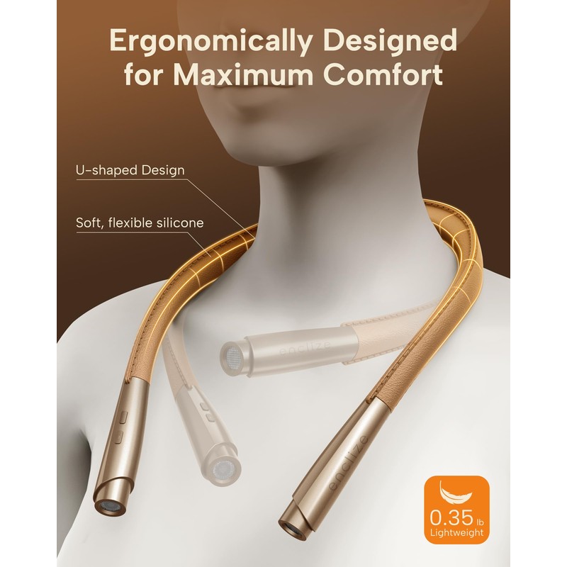 enclize LED Neck Reading Light, Book Light for Reading in