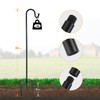 ANIDEER 60" Shepherds Hooks for Outdoor, Heavy Duty Bird Feeder
