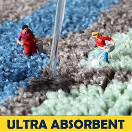 THRILRUG Bath Rugs Non Slip Washable Cute Navy Blue Bathroom Mats,Extra Soft Microfiber Water Absorbent Shower Toilet Set for Bathroom,Kids,Indoor-20 x32/50x80cm