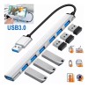 Gomia Adaptador Multipuerto Hub Delgado De 7 Puertos Usb 3.0