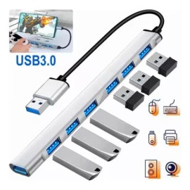 Gomia Adaptador Multipuerto Hub Delgado De 7 Puertos Usb 3.0