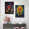 OFRKE 2-Piece Rose Sunflower Diamond Painting Kits for Adults, Round