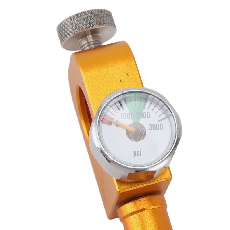 CGA320 CO2 Refilling Adapter with Pressure Gauge Soda Refill Quick
