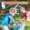 50Pcs Empty Plastic Easter Eggs - Party Decorations, Printed Shells,