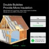 Lyaciomn 1 Roll Silver Reflective Wrap Insulation Bubble Film Reflects