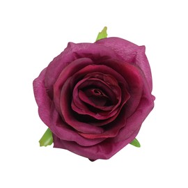 Angel Isabella, LLC Pack of 30 - Quality Flowers Silk Rose Heads for DIY, Decor, Wedding, Crafts, Wreath (Sangria)