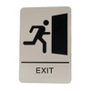 Exit ADA Compliant Restroom Sign - Includes Adhesive Tape and