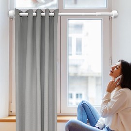 Heavy Duty Closet Rod,Stainless Steel Telescopic Shower Rods for Bathroom Tension | Wardrobe Clothes Support Rod, Adjustable Clothes Dryer Rack for Balcony Laundry