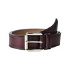 Stacy Adams Men's Dylan 40mm Burnished Leather Belt, Burgundy, 36