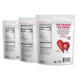 Crunchies Freeze-Dried Fruits, 100% All Natural Crispy Fruit, Non GMO and Kosher, Resealable Freeze Dried Fruit Snack Packs, Pack of 6 (Strawberry Lovers Variety Pack)