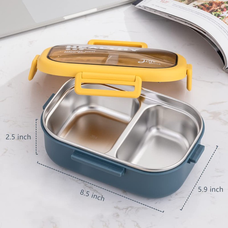 Lille Home - Lonchera bento de acero inoxidable de 828