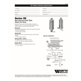 STEAM AIR VENT ANGLE1/8" by WATTS REGULATOR MfrPartNo SV