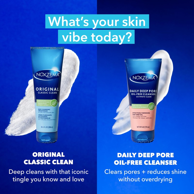 Noxzema Original Classic Clean Face Wash, Deep Cleansing Cream for
