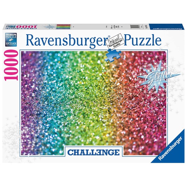 Ravensburger Challenge Glitter 1000 Piece Jigsaw Puzzle for Adults & Kids Age 12 Years Up