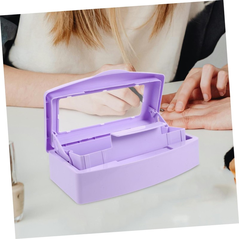Beavorty Nail Art Tools Organizer Box Sterilizer Case for Nail